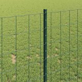 Euro ograda s postom 10 x 1 m Čelik premazan PVC-om Zelena | shoptok.hr