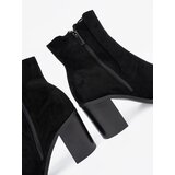 Shelvt Suede ankle boots on a heel black | Shoptok.si