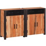 Ormarić Komoda 2 pcs Smeđa 110 x 30 x 75 cm Čvrsto drvo akacije | shoptok.hr