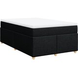  Krevet s oprugama i madracem crni 120 x 200cm od tkanine | shoptok.hr