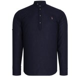 Dewberry G783 HAKIM COLLAR MEN'S SHIRT-NAVY BLUE Cijene