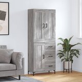 vidaXL Visoka komoda siva sonome 69 5x34x180 cm od konstruiranog drva | shoptok.hr