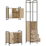  Set ormarića za kupaonicu 3 kom. Hrast sonoma | shoptok.hr