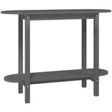 Maison Chic konzolna miza - miza ob steni siva 110x40x80 cm trdna borovina, (21786614) | Shoptok.si