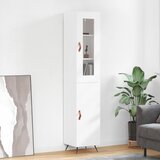  The Living Store Visoka omara bela 34,5x34x180 cm inženirski les - Visoka Omara, (21445287) Cene