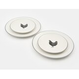 Sinsay Set keramičkih tanjura s motivom kokoši 2-pack | shoptok.hr