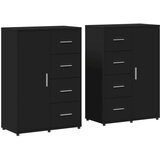 vidaXL Komoda 2 kom crna 60x31x84 cm od konstruiranog drva | shoptok.hr