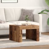 vidaXL Klubska miza Stari les 50 x 50 x 35 cm Konstruiran les | Shoptok.si