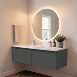 Skye_Decor Set kupatilskog ormarića sa umivaonikom i ogledalom, 2 dela, Antracit Cene