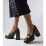 Gemre Dark green high block heel pumps Inès | ePonuda.com