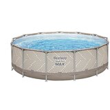 Lean_Toys Vrtni okrogli bazen z nadstreškom 396 x 107 cm Bestway 561FY | Shoptok.si