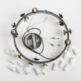  Brilagi - LED luster na sajli MILLA 15xG9/3W/230V crni hrom/zlatni | Eponuda.com
