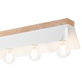  plafonsko svetlo esme 5xE27/15W/230V bela/hrast | Eponuda.com
