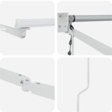vidaXL Manualna uvlačiva tenda s LED žuta i narančasta 400x350 cm | shoptok.hr
