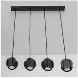  Visilica na sajli GAMBIT 4xGU10/10W/230V crne boje | Eponuda.com