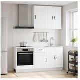 vidaXL Kuhinjska jedinica LUCCA 5 kom. Bijela Konstruirano drvo - Bijela 80 cm Cijene