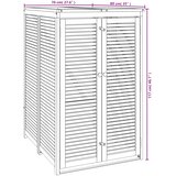  Spremište za kantu za smeće 70x89x117 cm masivno drvo bagrema | shoptok.hr