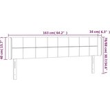vidaXL LED posteljno vzglavje roza 163x16x78/88 cm žamet | Shoptok.si