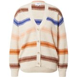 Nümph Pletena jopa 'ECLIN' modra / rjava / oranžna / volneno bela | Shoptok.si