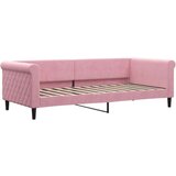  Dnevni krevet na razvlačenje ružičasti 90 x 200 cm baršunasti | shoptok.hr