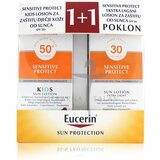 Eucerin box sun kids (losion za zaštitu osetljive dečje kože od sunca spf 50+ + izrazito lagani losion za zaštitu osetljive kože od sunca spf 50) cene