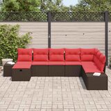  Sjedeća garnitura za vrt 8 kom. Smeđa poliratan 55 x 62 x 69 cm | shoptok.hr