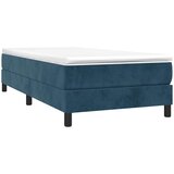 Box spring krevet s madracem tamnoplavi 80 x 200 cm baršunasti | shoptok.hr