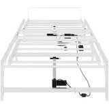  Električni podesivi okvir kreveta Bijela 90 x 190 cm Čelik | shoptok.hr