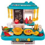  Dječja kuhinja za igru Kitchenette sasvjetlosnim - 43 elemenata - plava | shoptok.hr