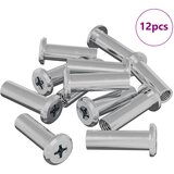  Sigurnosna matica 12 pcs Srebrno M6 x 25 mm Čelik | shoptok.hr