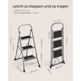 Songmics sklopiva ljestve GSL003GY01 | shoptok.hr