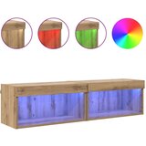 vidaXL Tv ormari S LED lampica 2 pcs Umjetnički hrast 60 x 30 x 30 cm | shoptok.hr