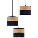 Visilica na sajli ALBA 3xE27/15W/230V, prečnik 40 cm, crna/smeđa | Eponuda.com
