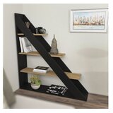 Hanah home Polica 120x131,8x25cm Crni hrast Slike