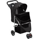  Sklopiva kolica za pse crna 80 x 46 x 98 cm od tkanine oxford | shoptok.hr