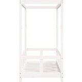  Otroški posteljni okvir bel 70x140 cm trdna borovina, (20787635) | Shoptok.si