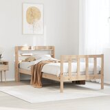 vidaXL Okvir kreveta bez madraca 90 x 200 cm od masivne borovine Cijene