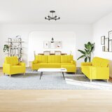  4-dijelni set sofa s tabureom i jastucima svjetlosivi tkanina | shoptok.hr