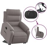  Naslanjač s funkcijo vstajanja taupe blago, (20927807) | Shoptok.si