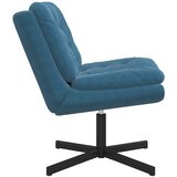  Stolac za opuštanje s rotacijom Plava 63 x 75 x 76 cm Baršun | shoptok.hr