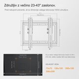 Vonhaus nagibni stenski nosilec za TV 17-37.5 inch 05/006 | Shoptok.si