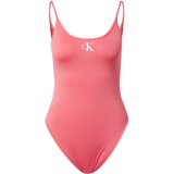 Calvin Klein Swimwear Enodelne kopalke roza / bela | Shoptok.si