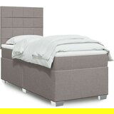 vidaXL Box spring postelja z vzmetnico taupe 80x200 cm blago, (21290999) | Shoptok.si
