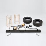  LED luster na sajli VOLTA 2xE27/15W/230V crna/roze zlato | Eponuda.com