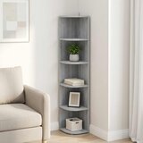  Kutna polica 5 razina 25 x 31 x 131 cm Konstruirano drvo | shoptok.hr