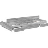Krevet s ladicama Siva Sonoma 120 x 190 cm Konstruirano drvo | shoptok.hr