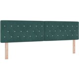 vidaXL Postelja Box Spring z Blazino Temno Zeleno Super Kralj Žamet, (22051727) | Shoptok.si