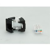 Secomp value keyst. jack, UTP, RJ45, Cat6, 180°, toolless, white ( 1690 ) Cene