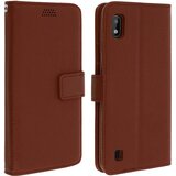 AVIZAR folio etui, držalo za kartice in stojalo za video, zrnat ucinek - rjava str. samsung galaxy A10, (20600076) | Shoptok.si