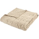 Bianca Bež pletena odeja 150x200 cm Cable Knit – | Shoptok.si